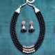 Handcrafted Boho Glass Bead Alloy Necklace